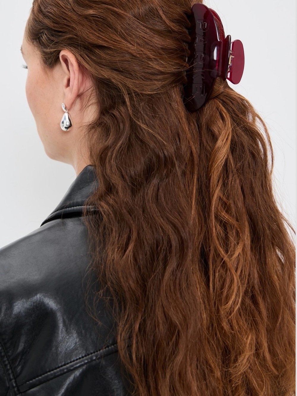Parke MAROON Hair Claw Clip - Picture 3 of 5